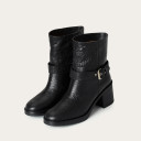 Moby Boots, black alligator pattern Bogna x Balagan
